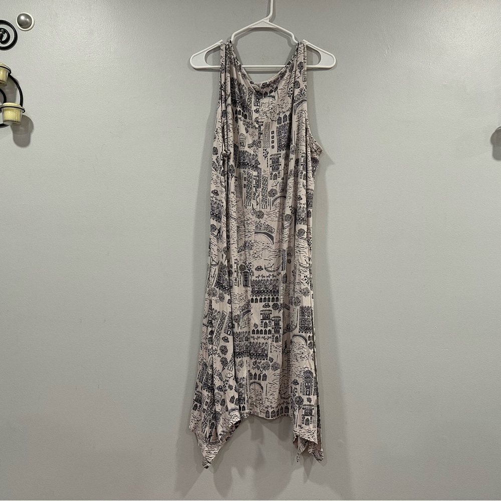 Cynthia Rowley Printed Rayon Blend Midi Dress 3X - Picture 4 of 8